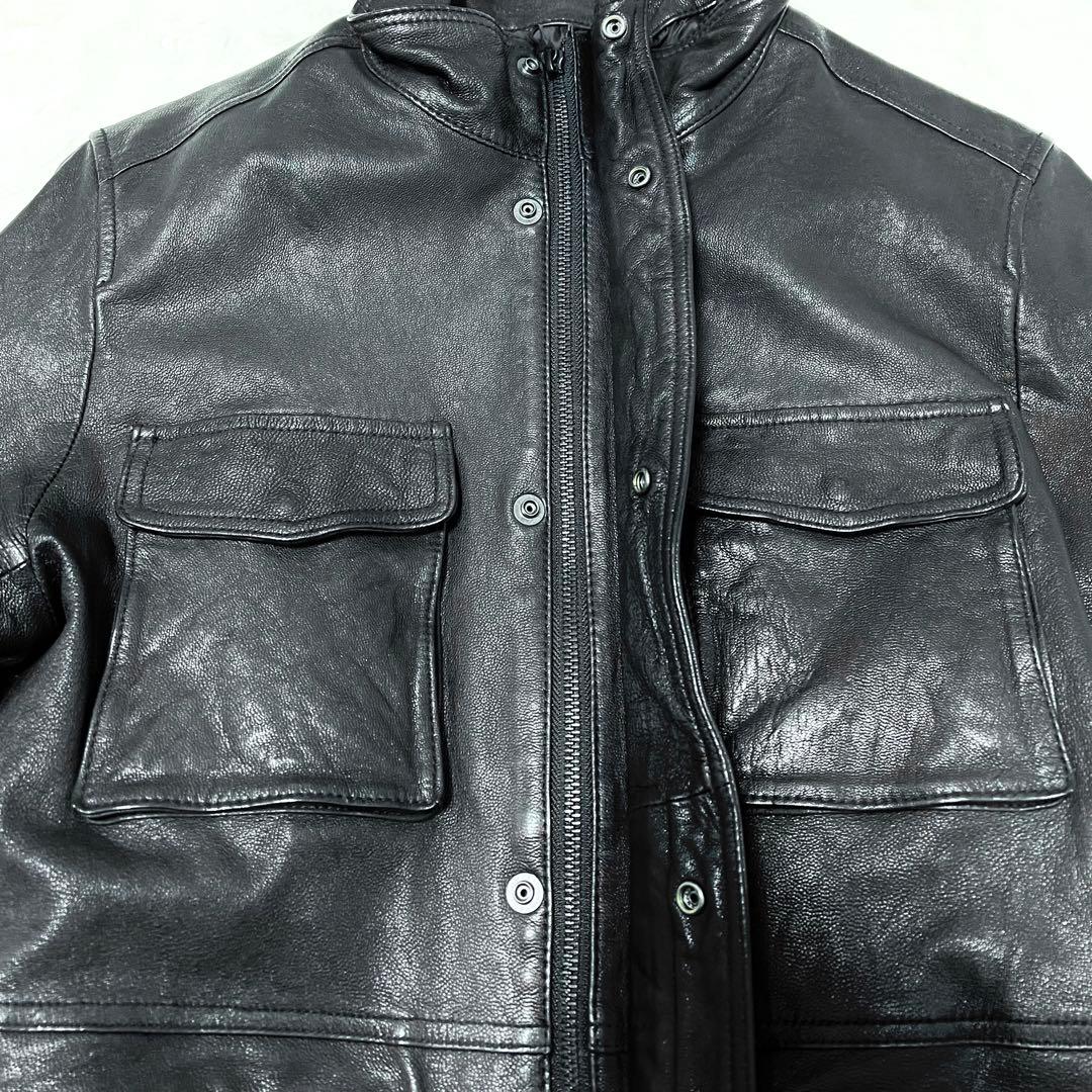 【Qp】ナノユニバース✨️ライダース　シングル　山羊革　ゴートレザー　ＸＬ