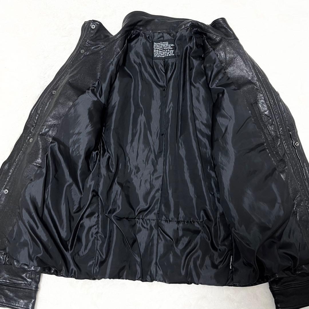 【Qp】ナノユニバース✨️ライダース　シングル　山羊革　ゴートレザー　ＸＬ