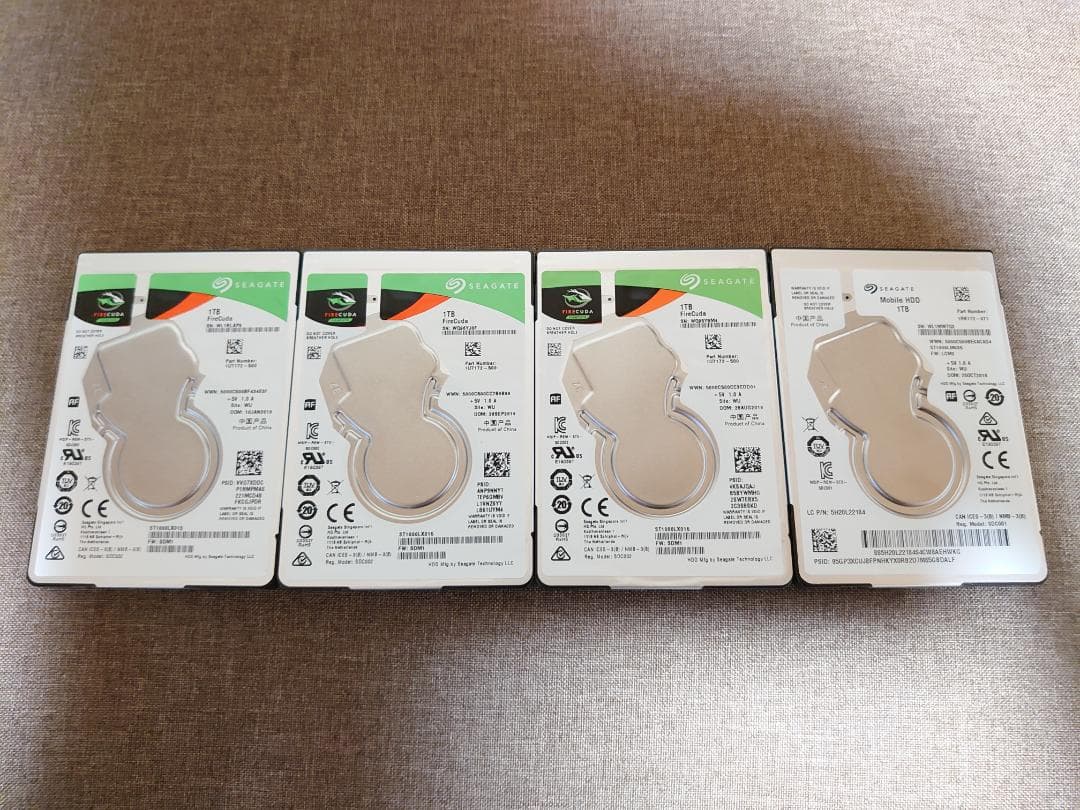 ✨4個セット✨HDD 1000GB✨大容量1TB✨2.5インチ✨10-05