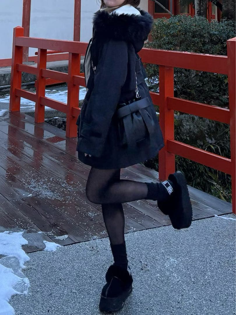 UGG Funkette / アグ ファンケット　ブラック　23