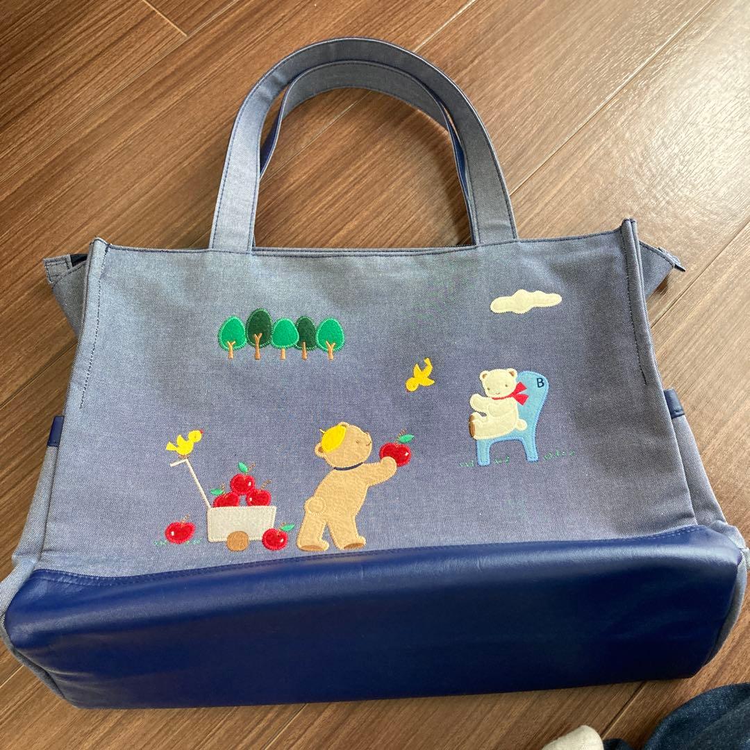 美品　ファミリア　マザーズバッグ