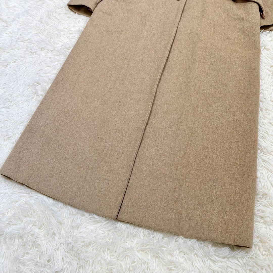 マックスマーラ 銀タグ ロングチェスターコート ベージュ マキシ丈 42