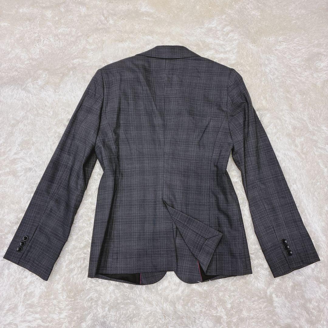 【美品】ヒルトン パンツスーツ 13号 大きいサイズ スーパー110'S