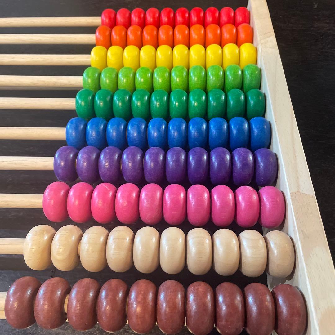 ボイラ　レインボーアバカス　100玉そろばん