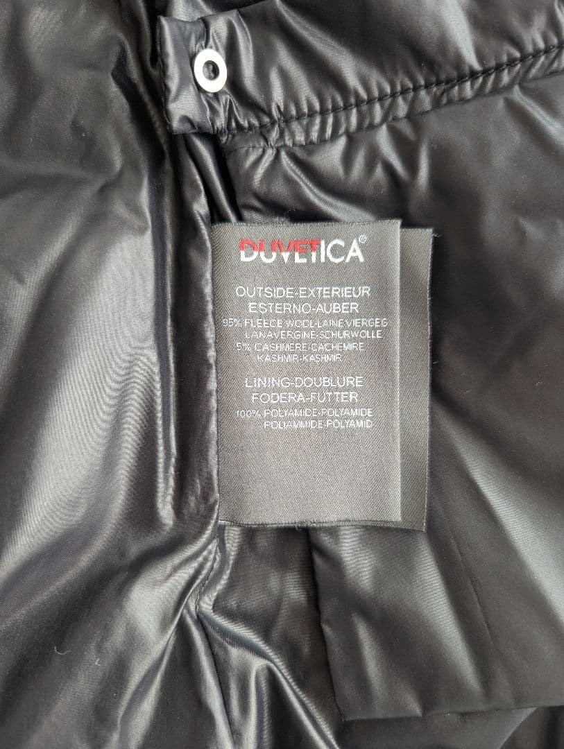 【美品】井川遥着用 デュベティカ カシミヤ ダウンTHIADUE ネイビー 38