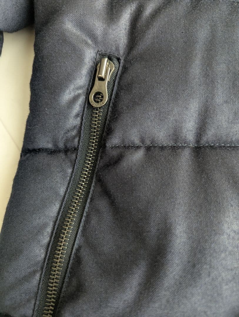 【美品】井川遥着用 デュベティカ カシミヤ ダウンTHIADUE ネイビー 38