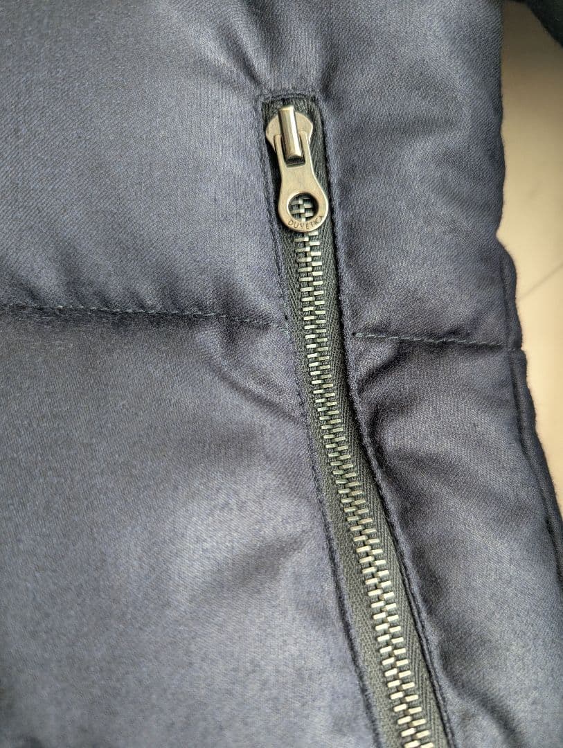 【美品】井川遥着用 デュベティカ カシミヤ ダウンTHIADUE ネイビー 38