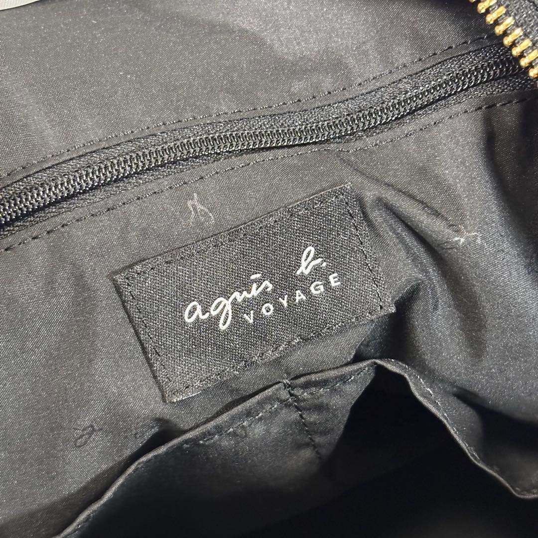 【ほぼ未使用】アニエスベー ボストンバッグ 2WAY 旅行カバン 南京錠(鍵あり