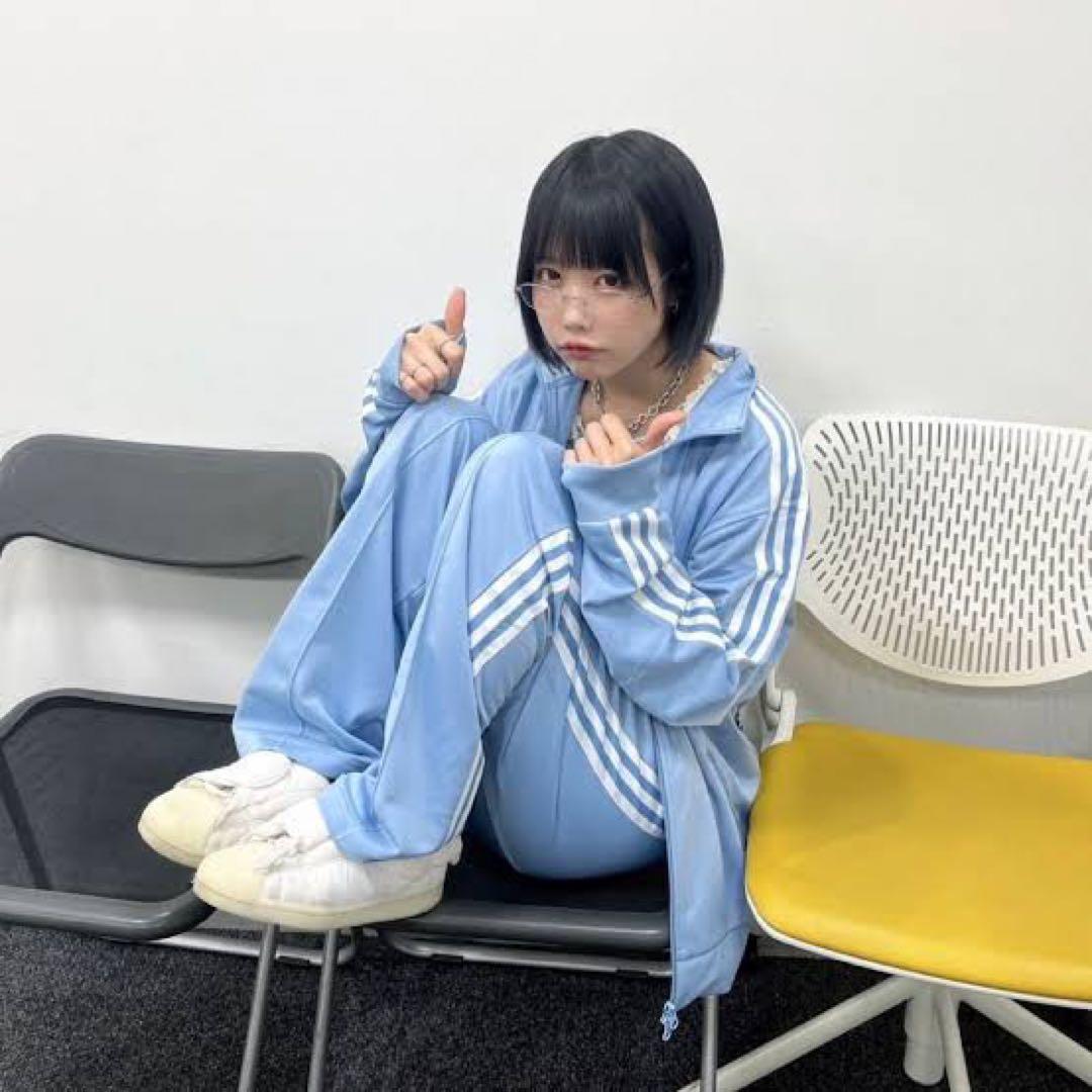 ✅あのちゃん着用 SNIDEL adidas ジャージ セットアップ 水色