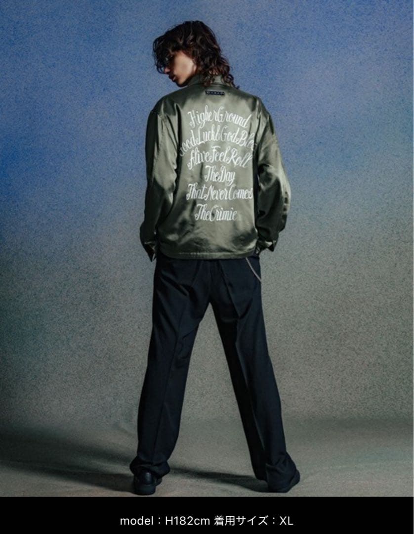 THE CRIMIE サイズLチェーンステッチ刺繍ブルゾン クライミー