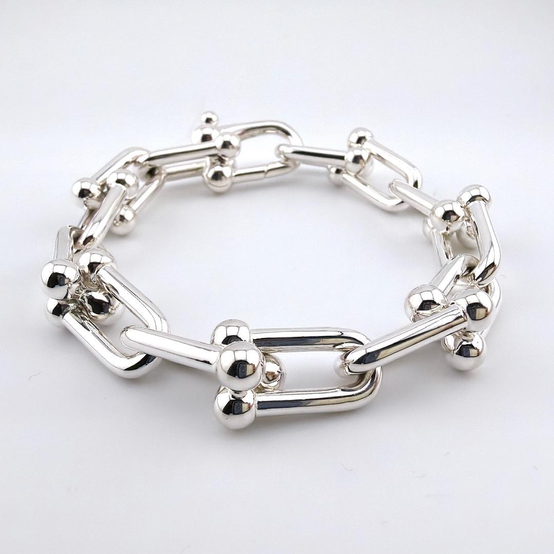 ティファニー ハードウェア ラージリンク L(14コマ) ブレスレット シルバー