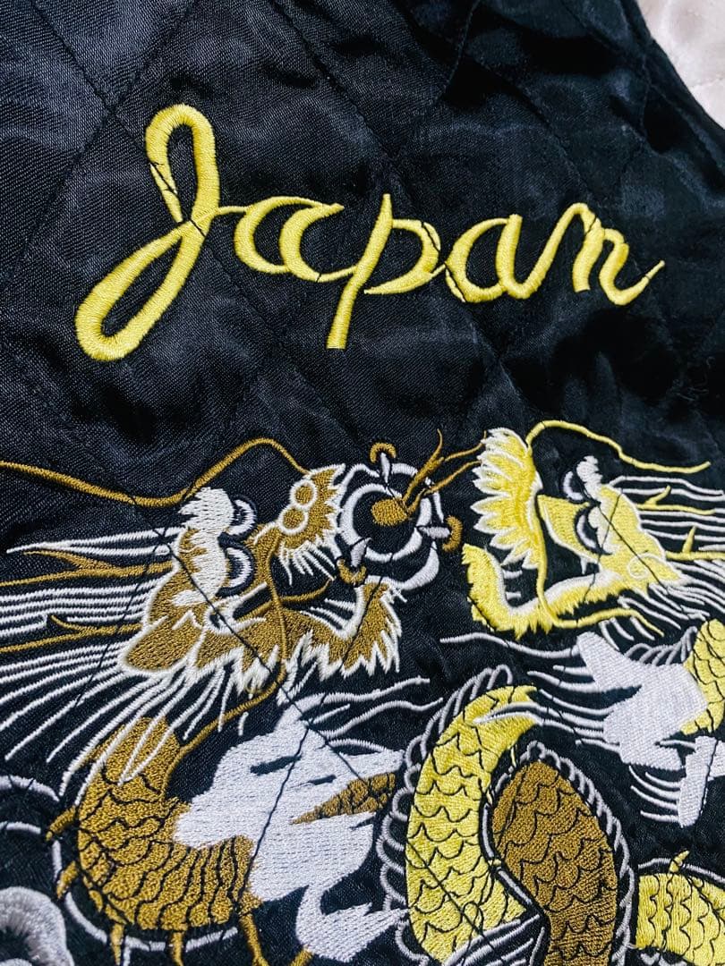 HOUSTON 日本限定 龍 スカジャン unisex vintage レーヨン