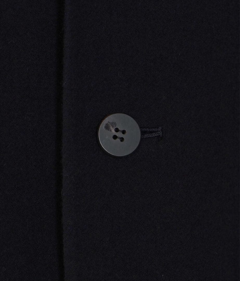 トゥモローランド　ギャルリーヴィー　メルトン　ネイビー　ウール　カシミヤ　コート