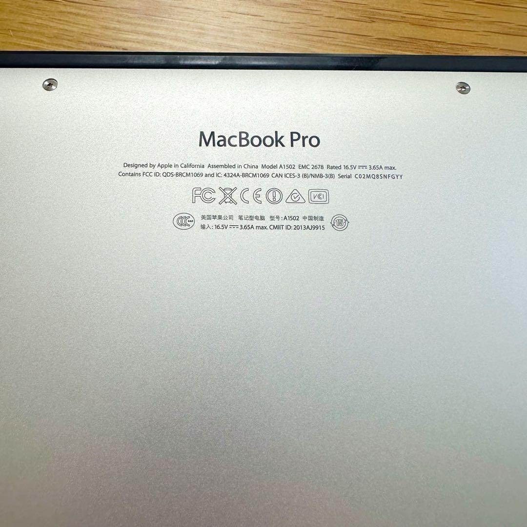 MacBook本体 Apple MacBook Pro A1502