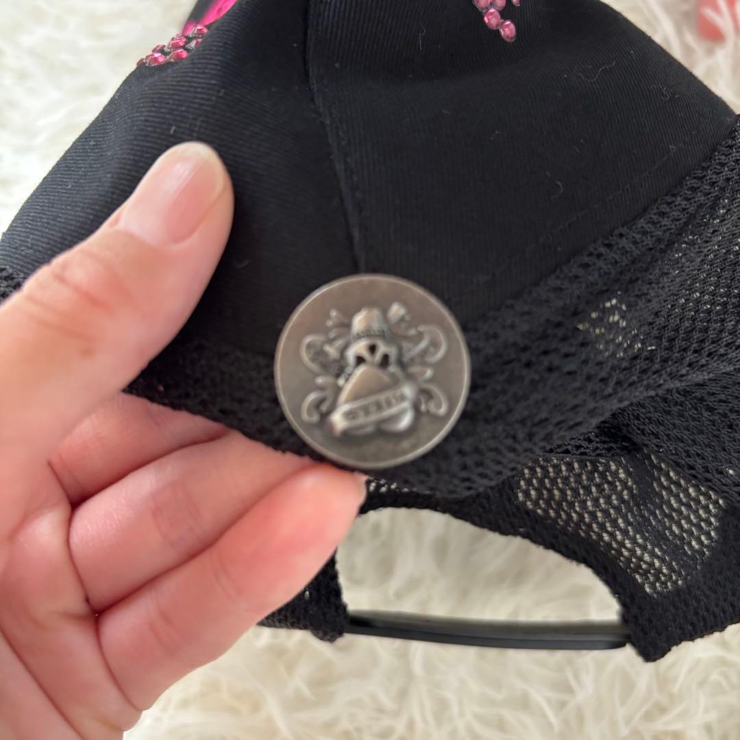 Ed Hardy ラインストーン y2k ギャル メッシュキャップ