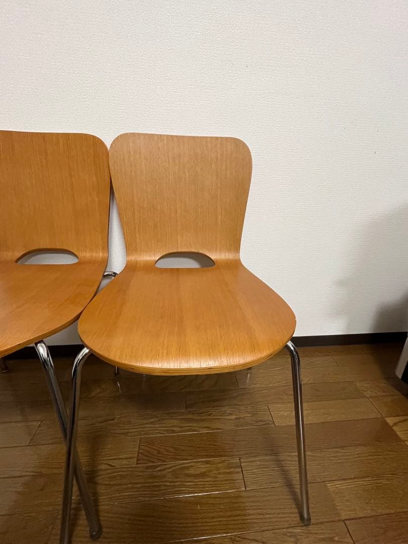 《unico》木製椅子2脚セット★廃番品★