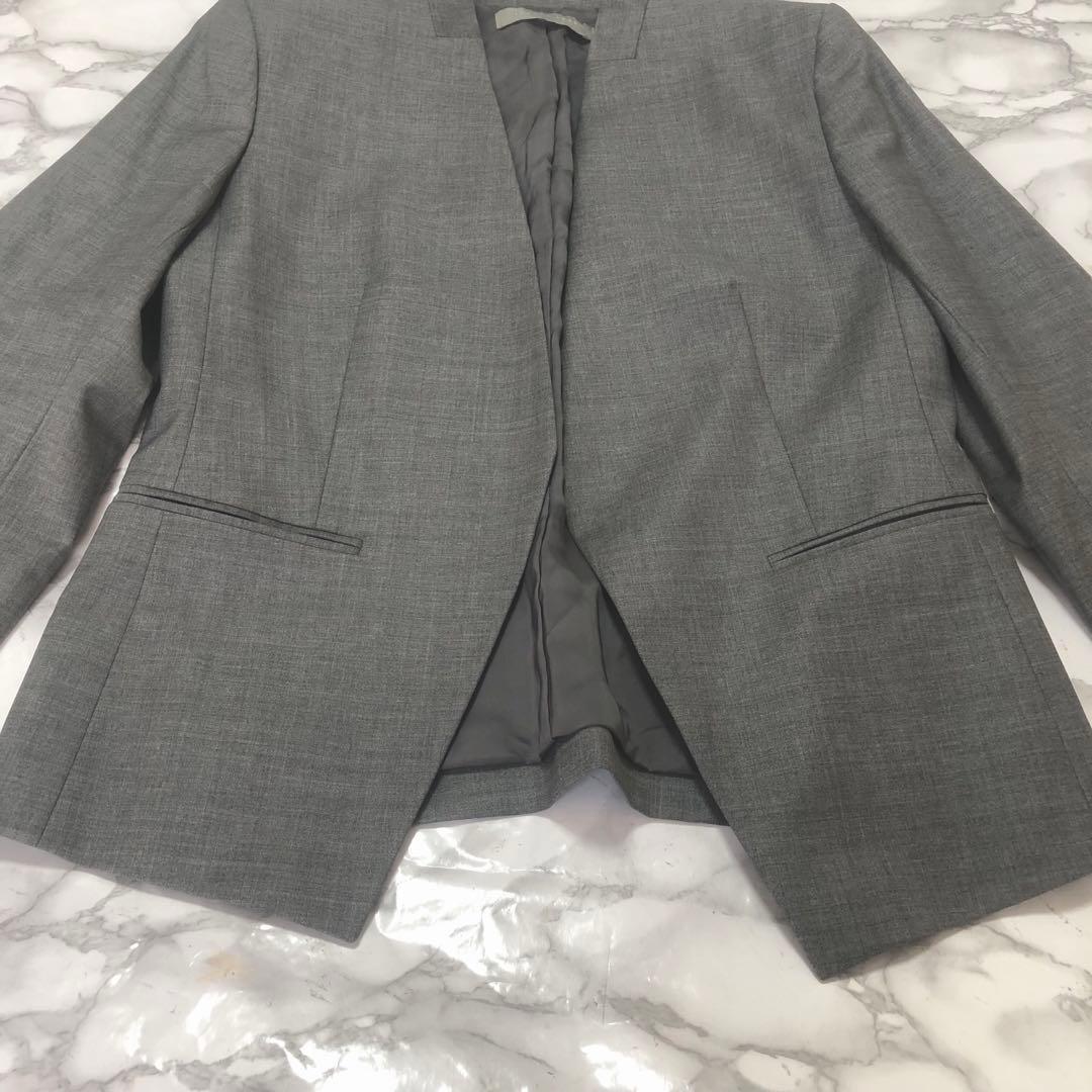 美品✨️ セオリーリュークス スーツ上下 ノーカラージャケット 40サイズ