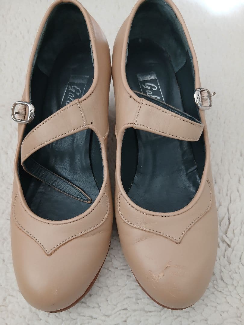 フラメンコシューズ 　ガジャルド５　ベージュ