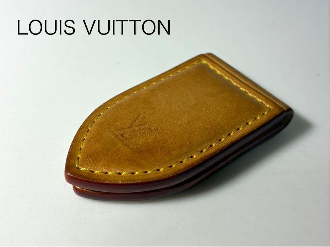 ルイ・ヴィトン　ヌメ革　マネークリップ　パンス・ア・ビエ