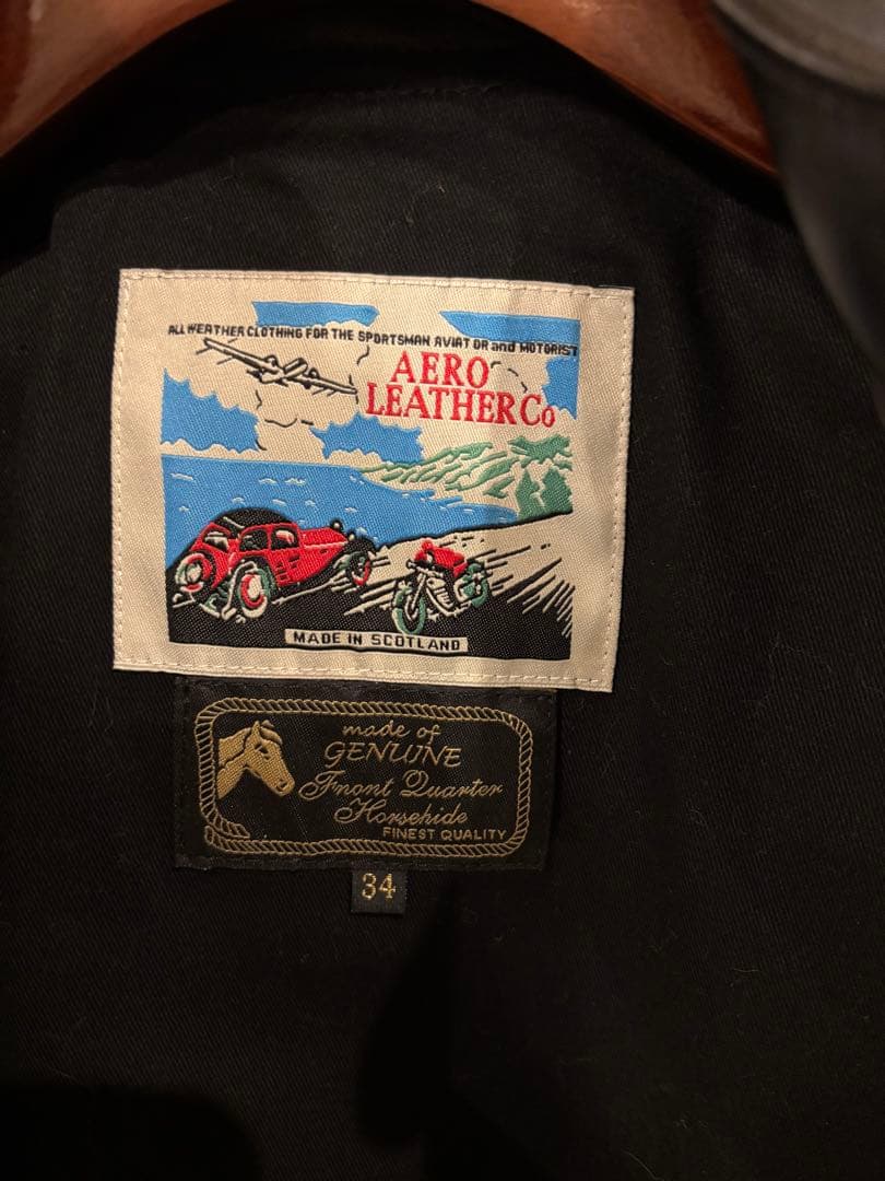 リ*ー様 早い者勝ち　試着のみ　34 エアロレザー CAFE RACER ブラッ