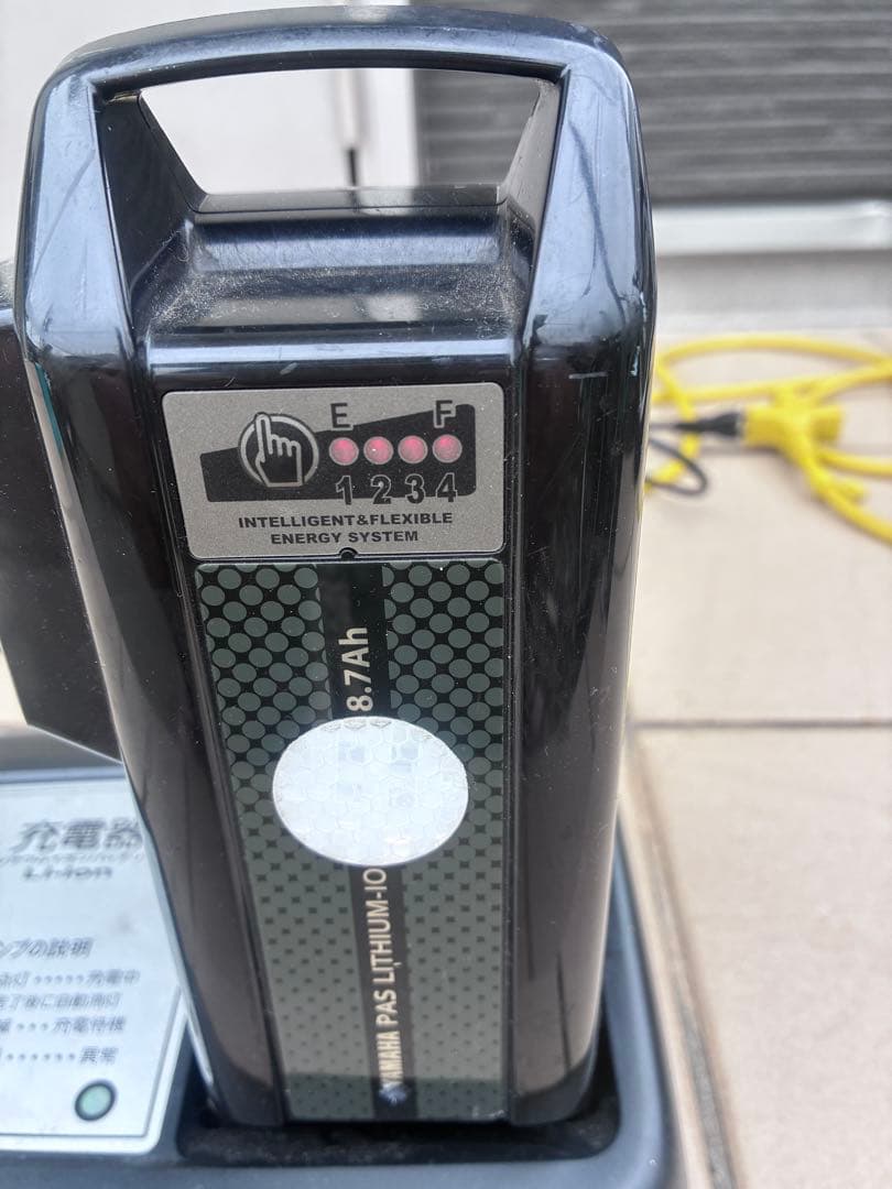 ヤマハ・リチウムイオンバッテリー 8.7Ah 充電器セットPAS電動自転車