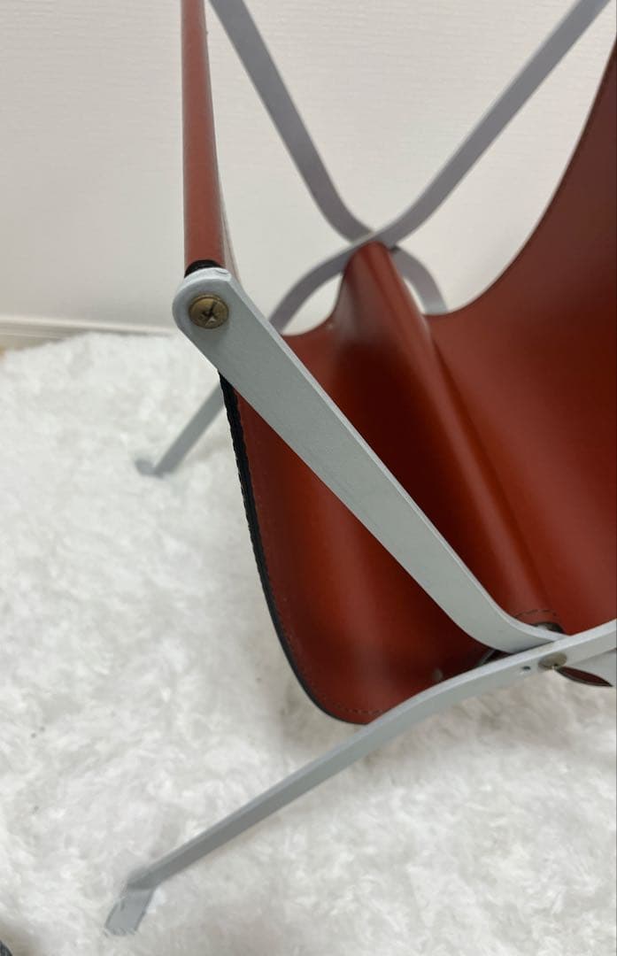 ACTUS アクタス　本革レザー　マガジンラック　フォールディグ　カッシーナ