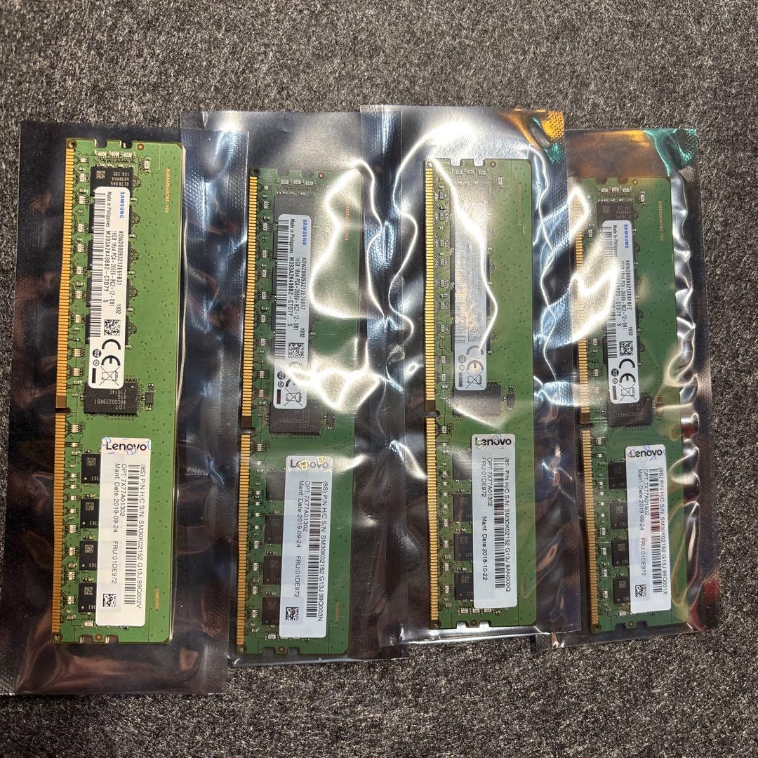 サーバー用メモリー　DDR4 64GB (16GB x4枚)