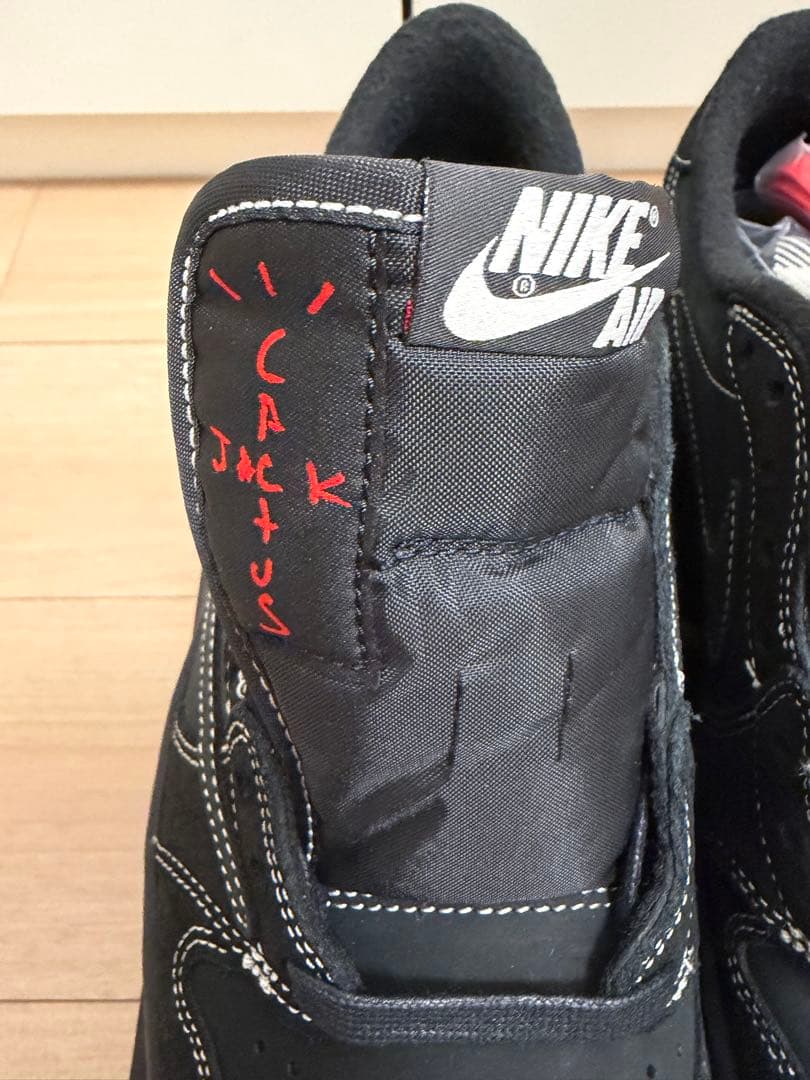 靴 JORDAN 1 LOW TRAVIS SCOTT BLACK PHANTOM