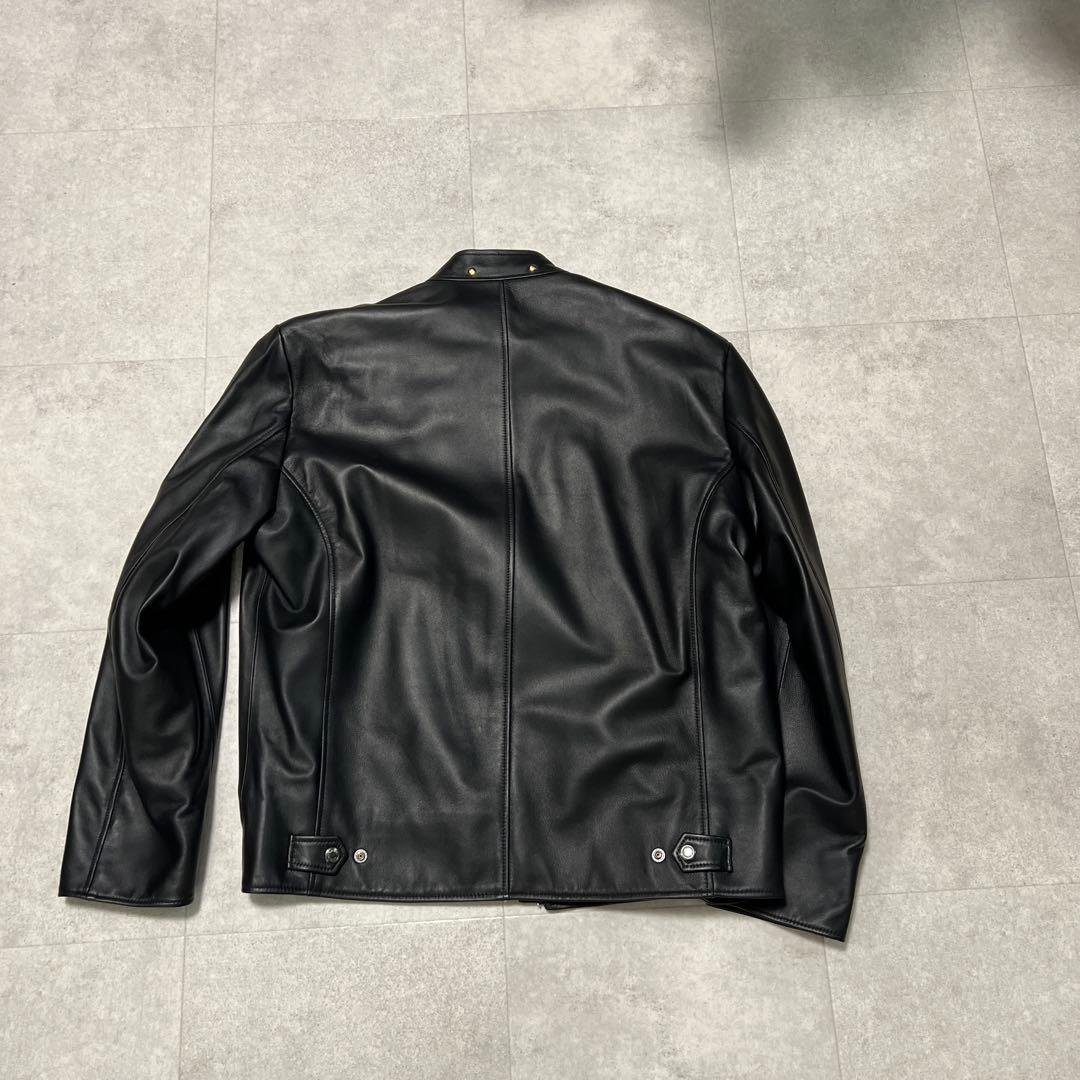 ポールスミス　シングルラムレザーライダースジャケット黒