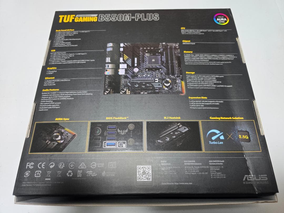 「中古動作品」ASUS TUF GAMING B550-PLUS