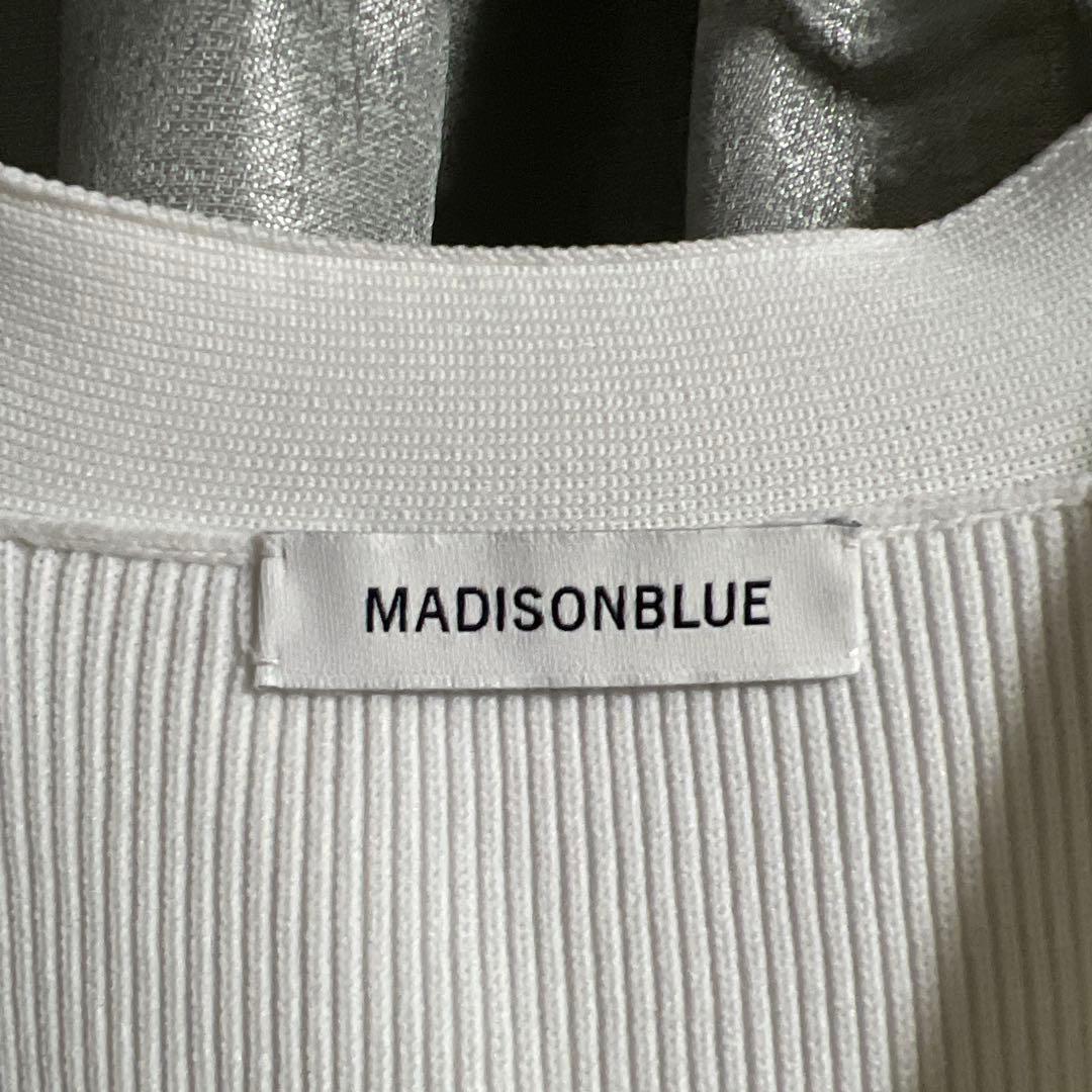 MADISONBLUE ホワイト ビックシルエット カーディガン