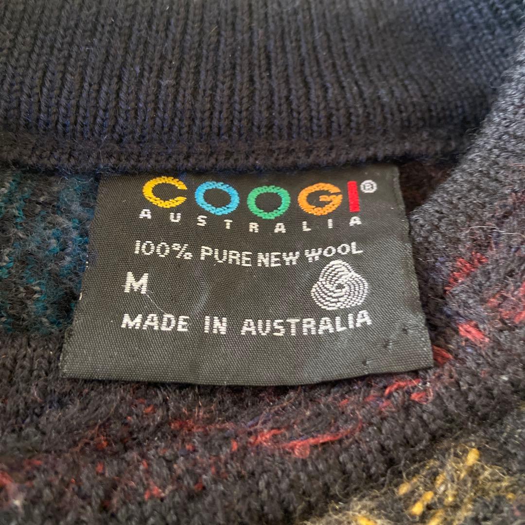 COOGI クレイジーカラー　ケーブルニット