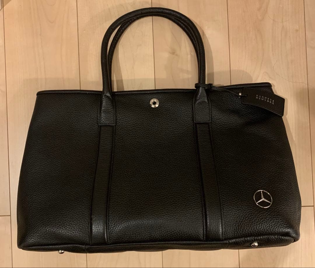 Mercedes-Benz ブラックレザー トートバッグ