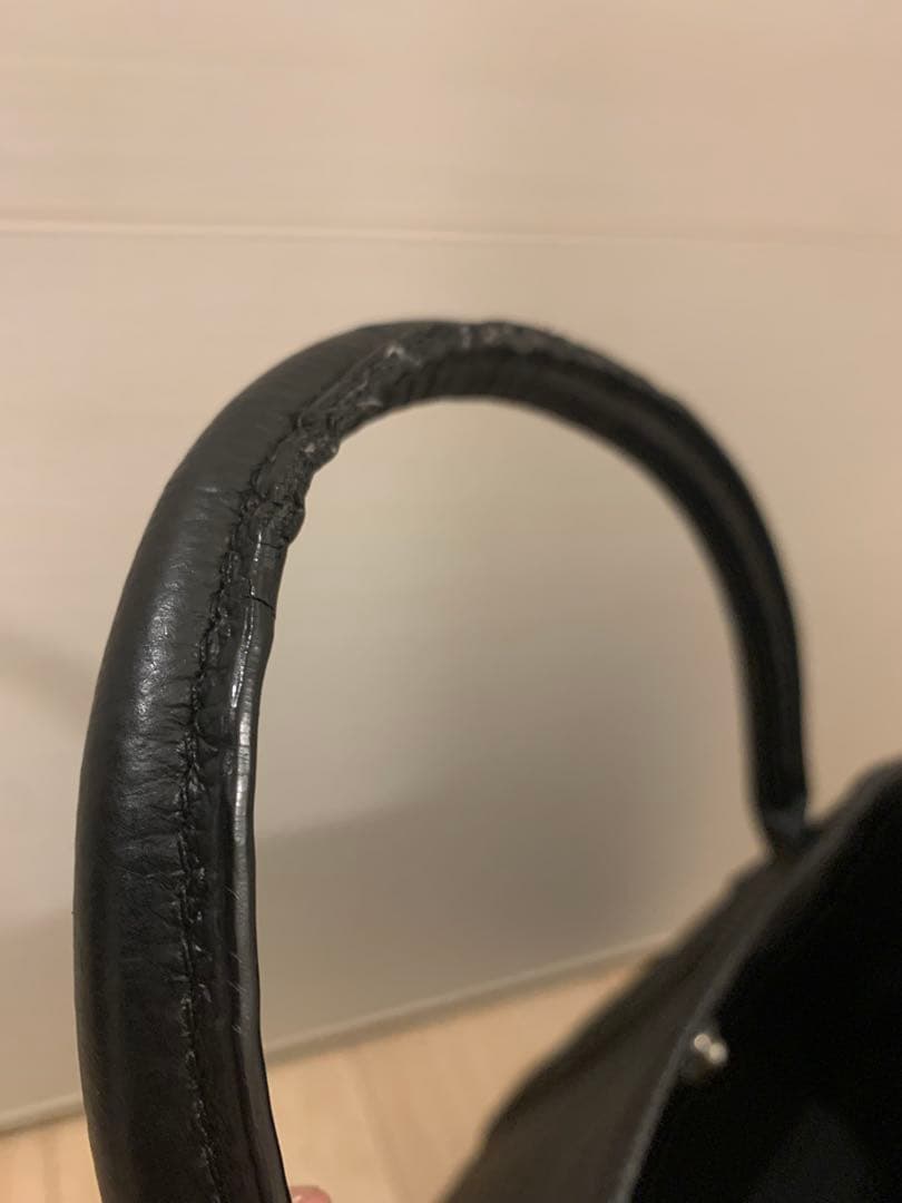 Mercedes-Benz ブラックレザー トートバッグ