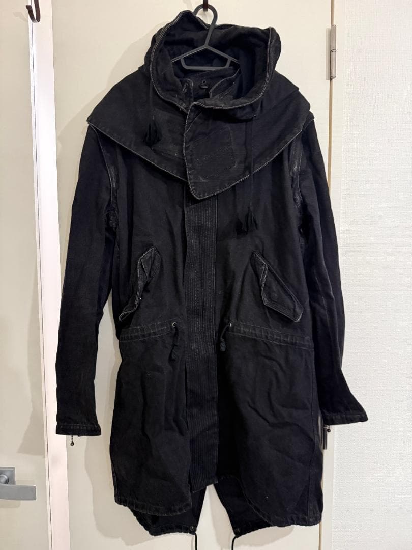 CHRISTIAN DADA モッズコート Mサイズ 黒