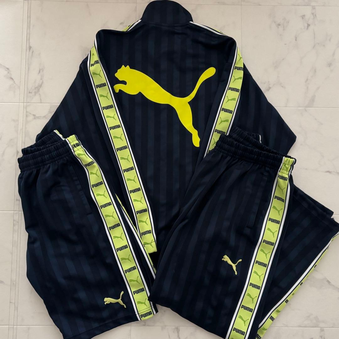 廃盤 Puma ジャージ3点セット(上下+ハーフパンツ) ライムグリーン