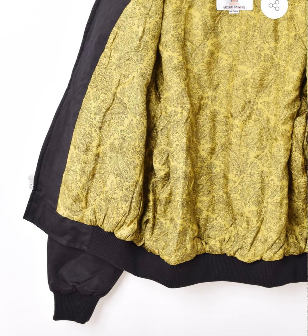 新品未使用　ダービージャケット　ブラック×ゴールド　L