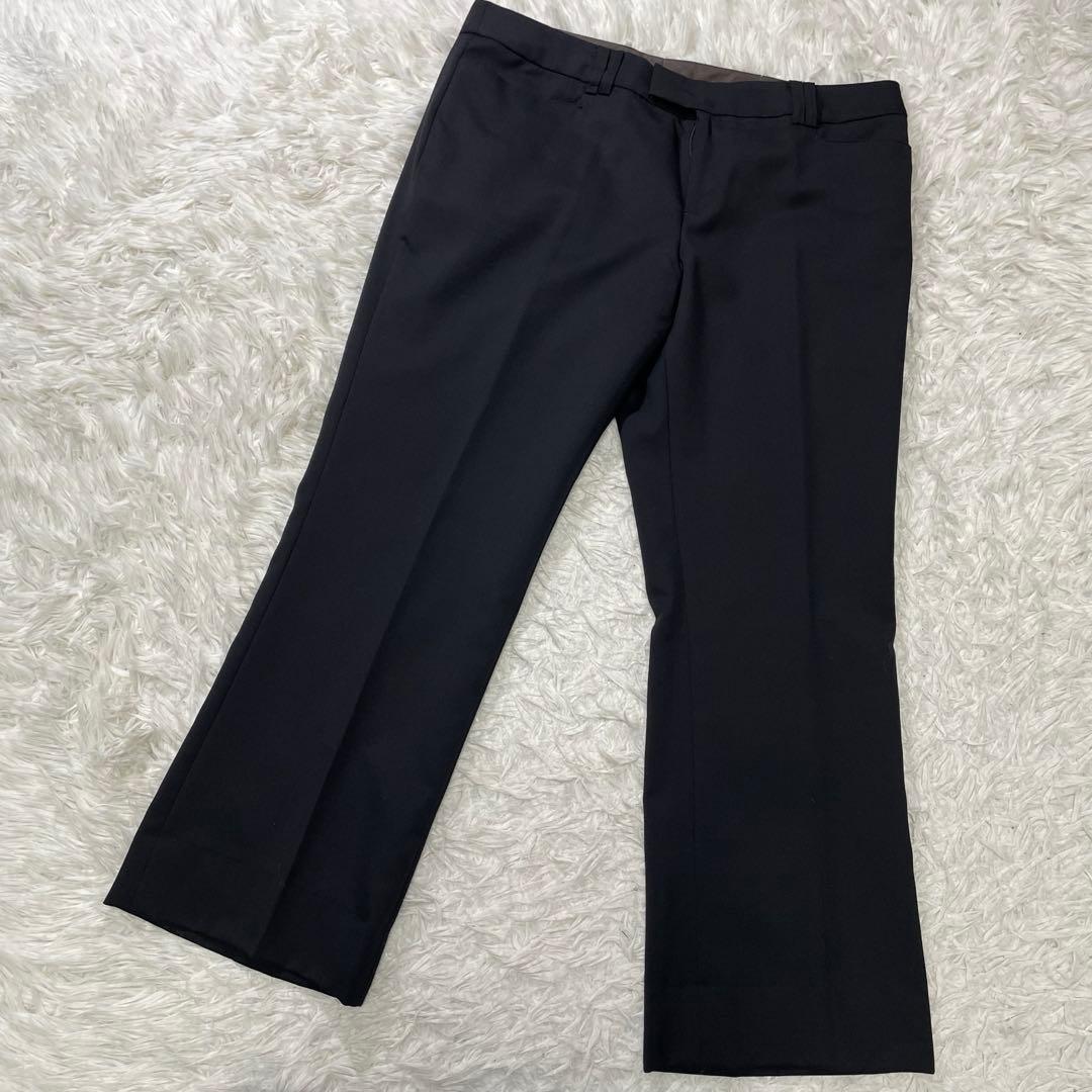 美品 エヌライン パンツスーツ 3点セット 大きいサイズ 17号 ブラック　黒