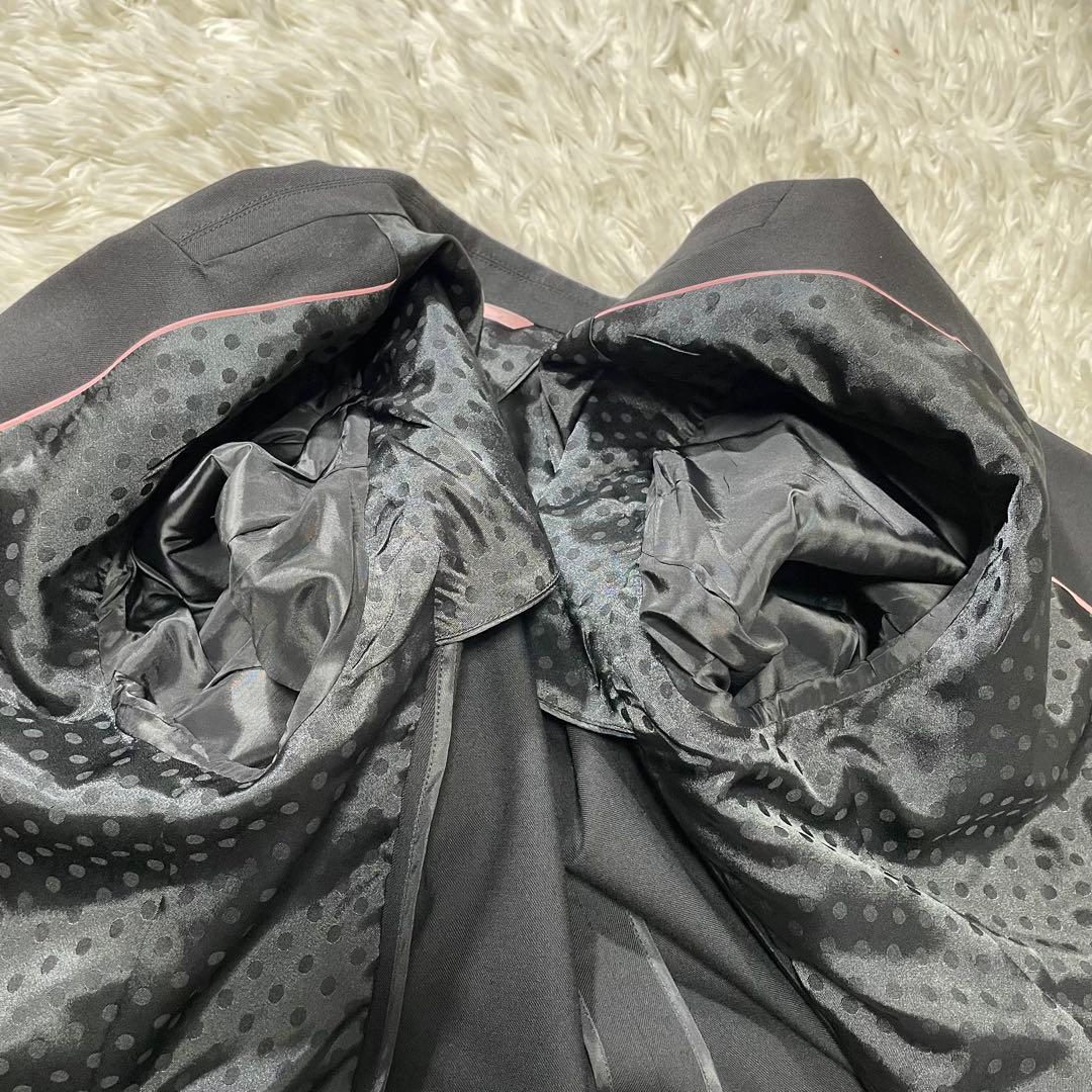 美品 エヌライン パンツスーツ 3点セット 大きいサイズ 17号 ブラック　黒