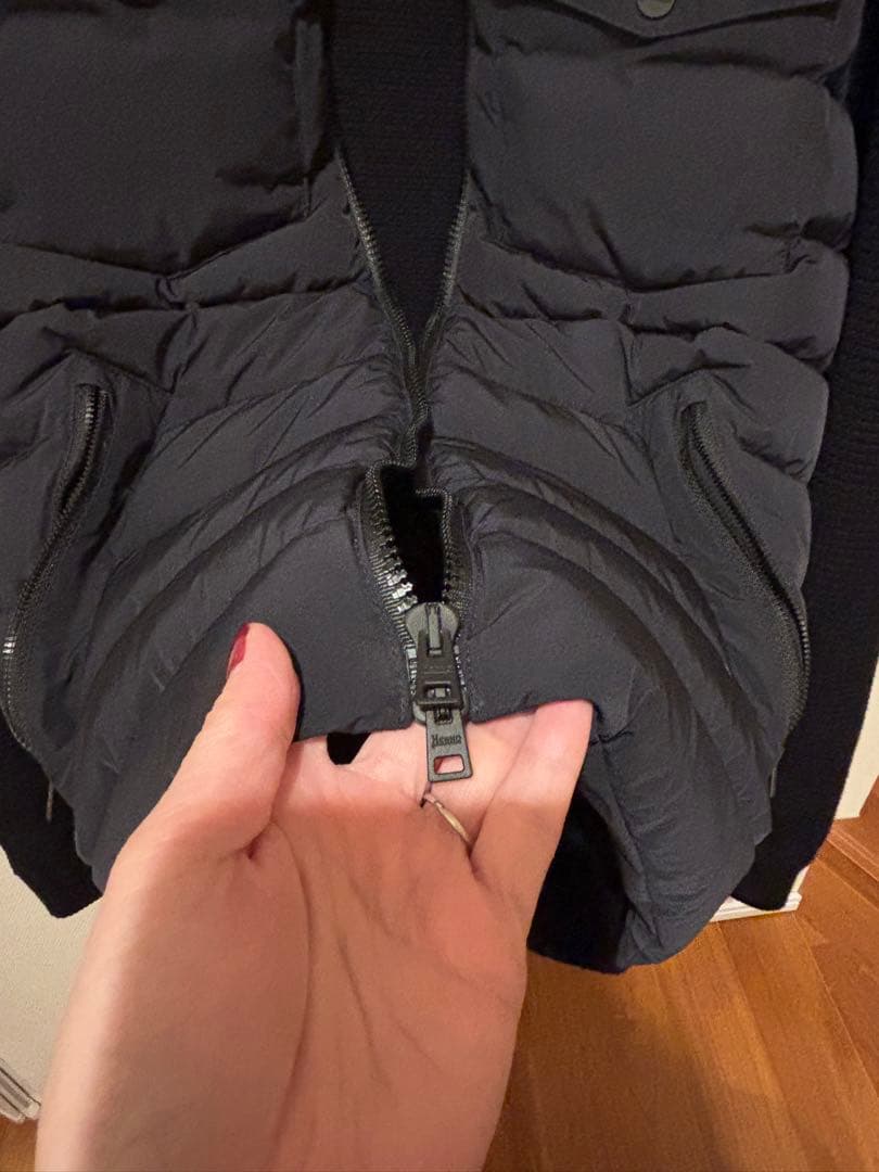 Herno ヘルノ　ダウン×ニット切替ジャケット　48