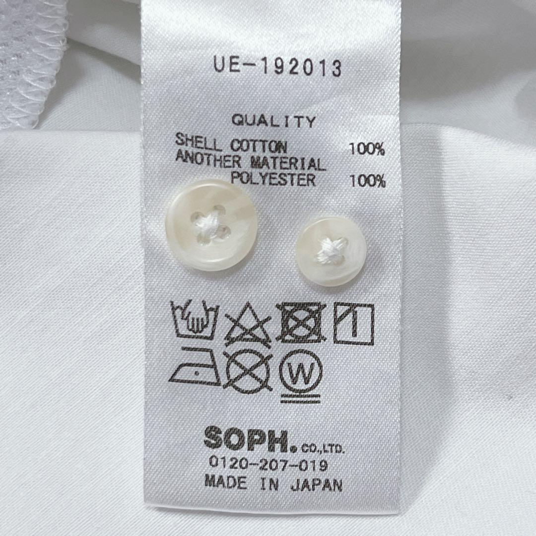 『ユニフォームエクスペリメント』オーバーサイズシャツ ジップポケット プリント