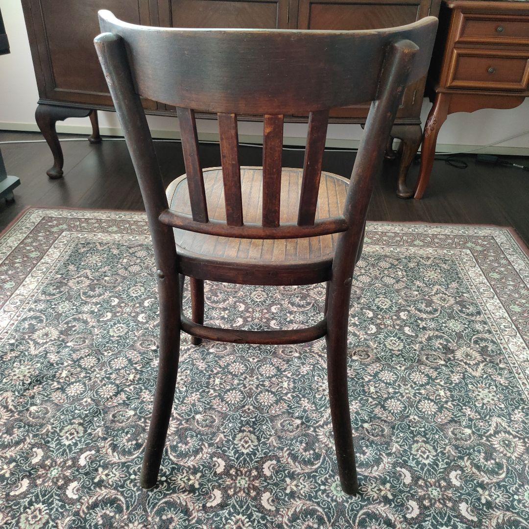 【Bossa】　◆No.1 英国アンティーク　木製チェア　ブラウン◆