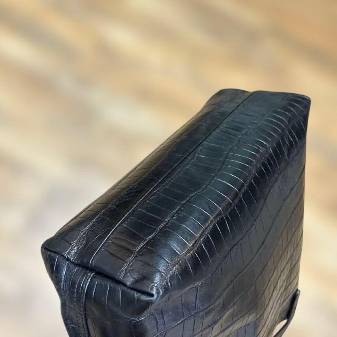 Felisi フェリージ クロコダイルエンボス トートバッグ ビジネスバッグ