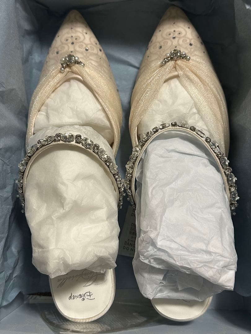 randa シンデレラ シリーズ ドレスアップミュール ホワイト