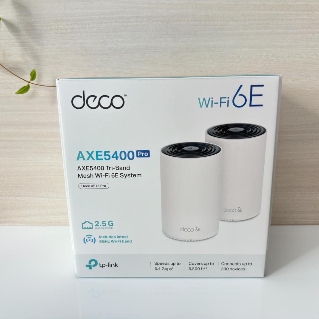 ルーター・ネットワーク機器 TP-Link WiFi6E AXE5400 Deco XE75pro 2P