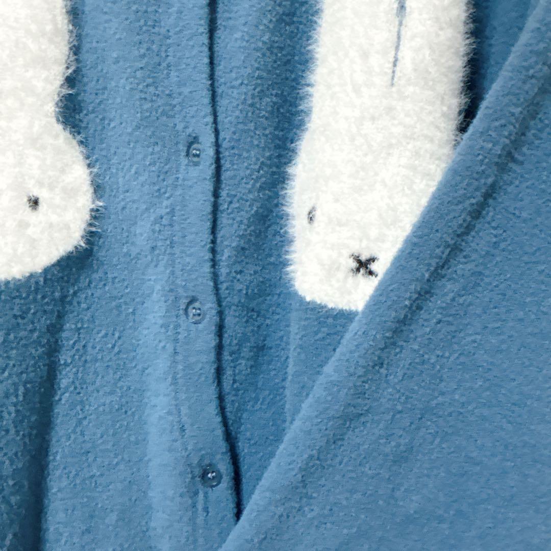 メリージェニー × ミッフィー カーディガン 青