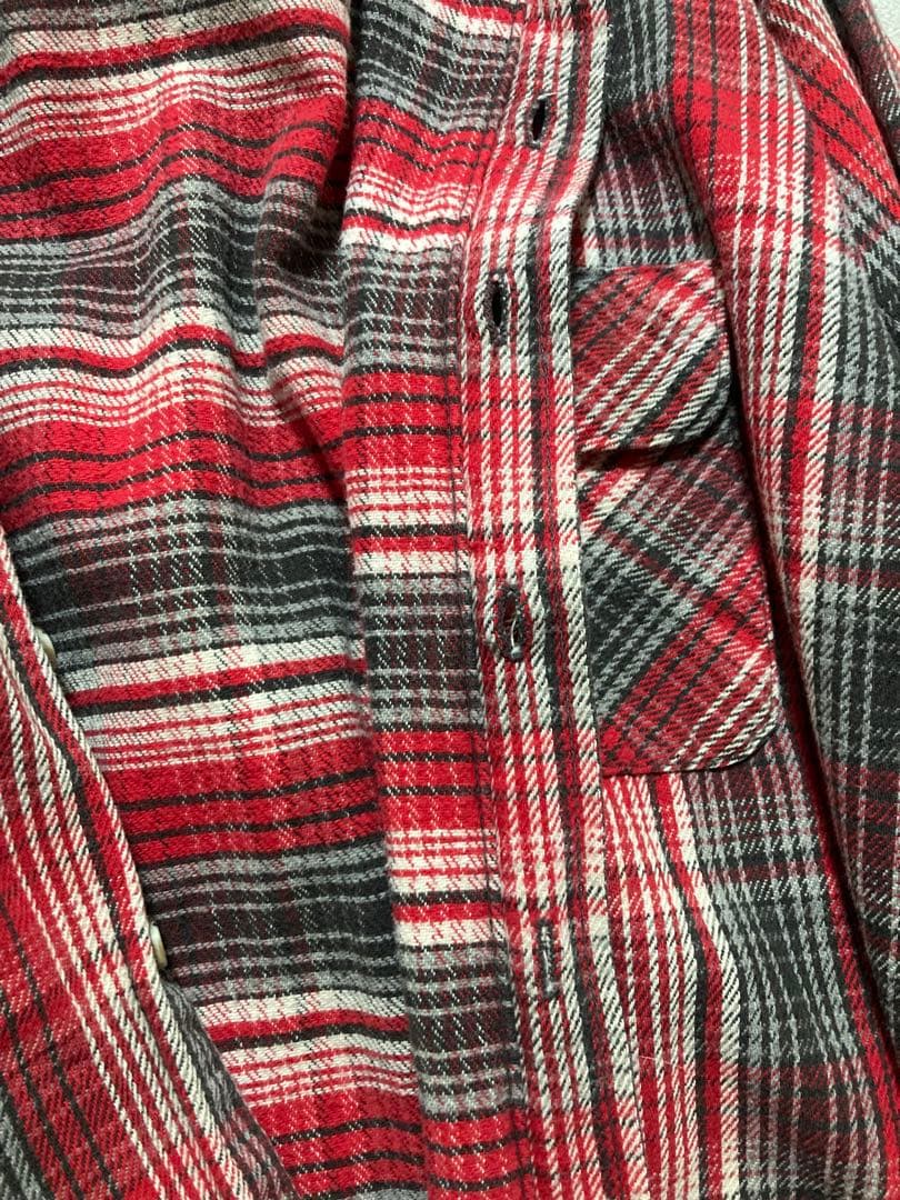 限定価格　好配色 90s USA製 FIVE BROTHER ネルシャツ XL