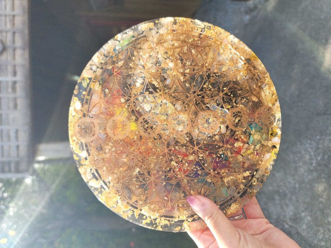 リバーシブル★沖縄出雲大社限定1つ超金運プレートオルゴナイト