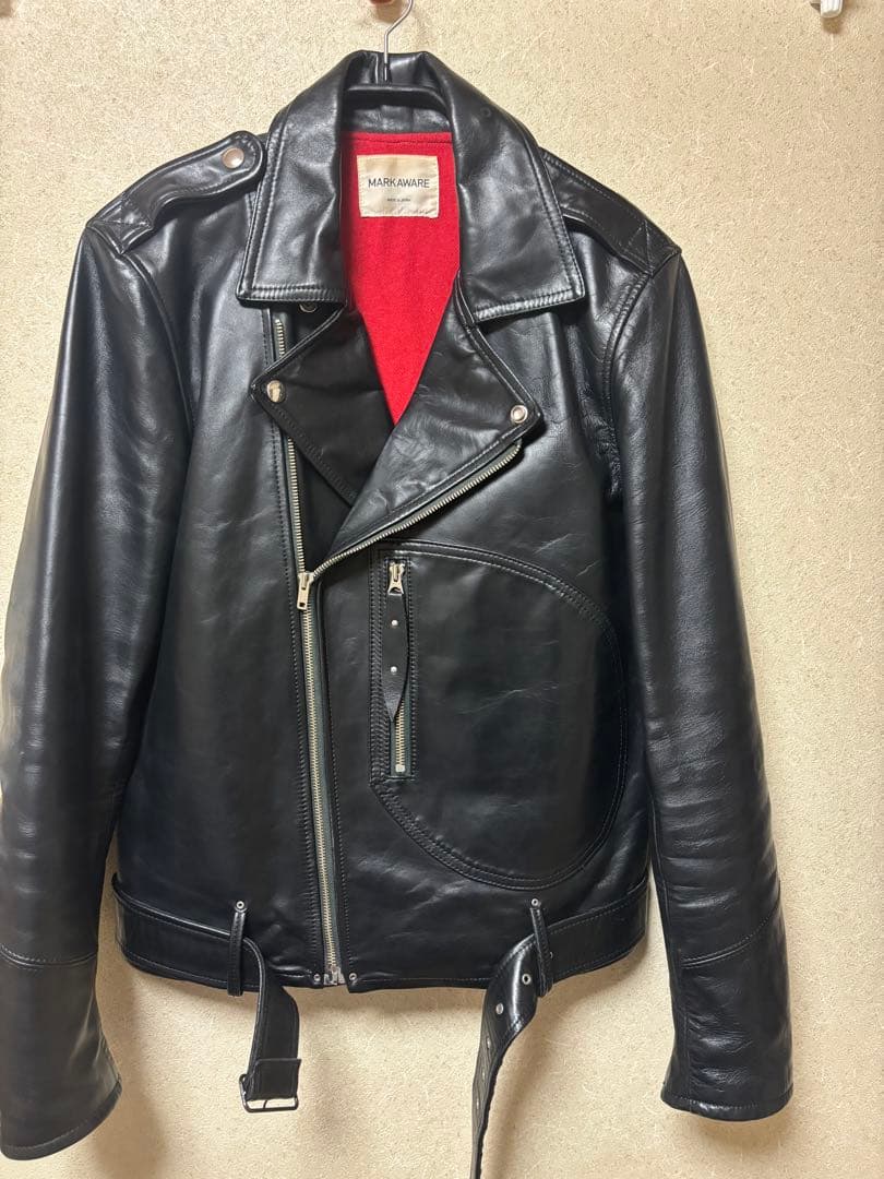 marka wear ホースハイド　ダブルライダースジャケット