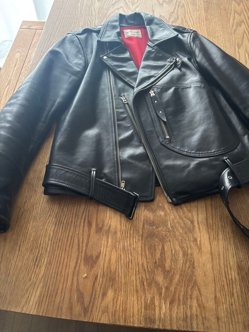 marka wear ホースハイド　ダブルライダースジャケット